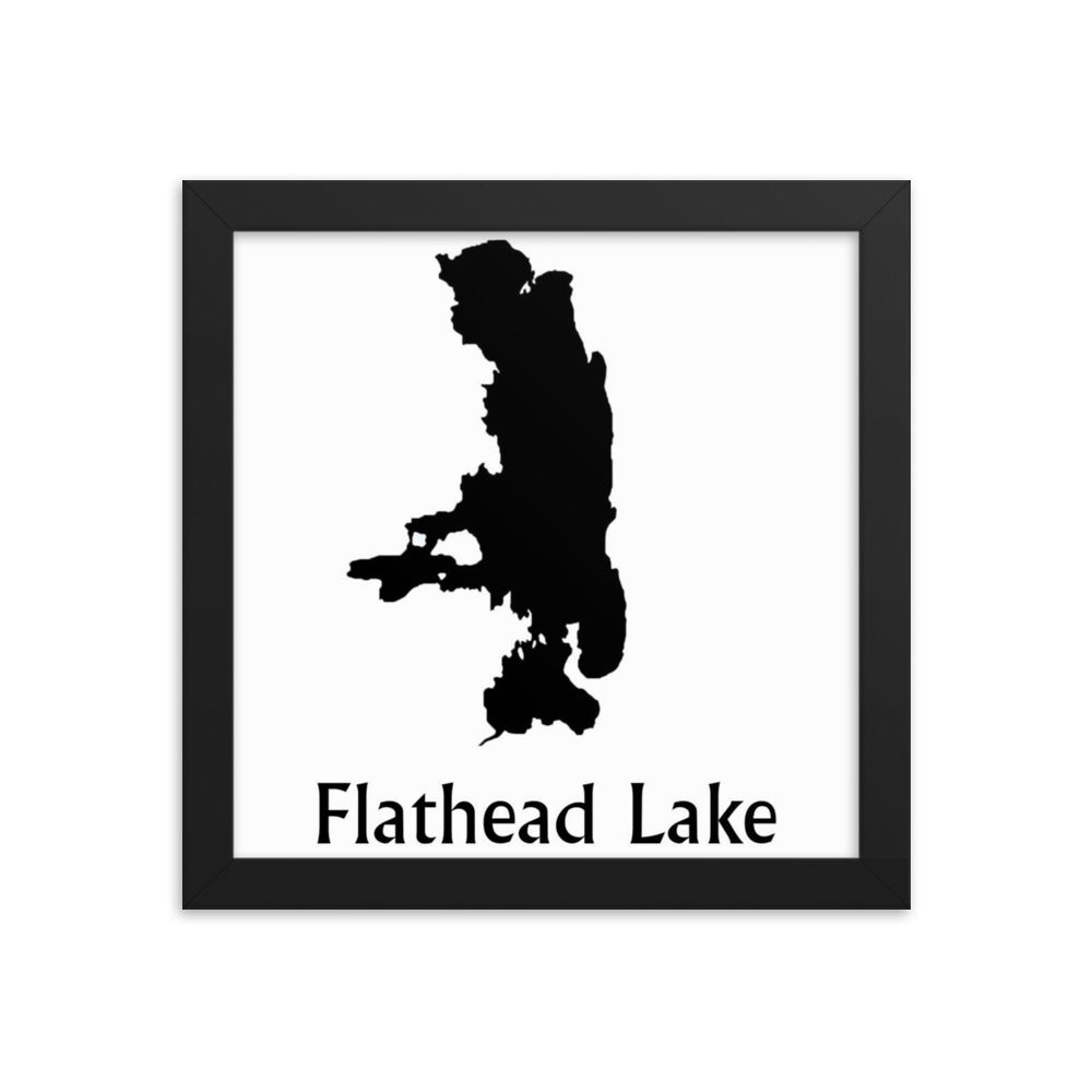 Flathead Lake Framed poster