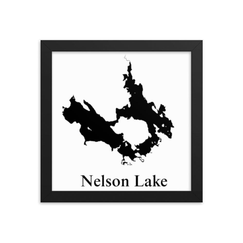 Nelson Lake Framed poster