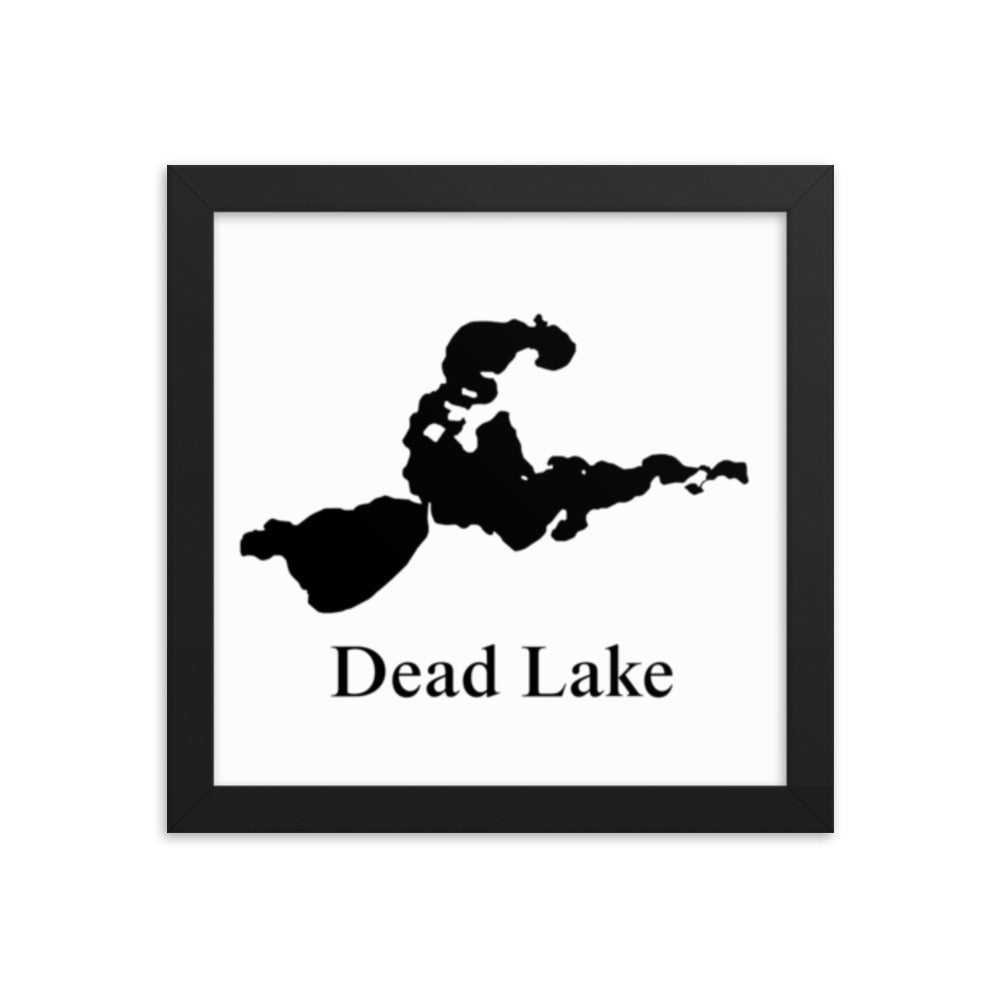 Dead Lake Framed poster