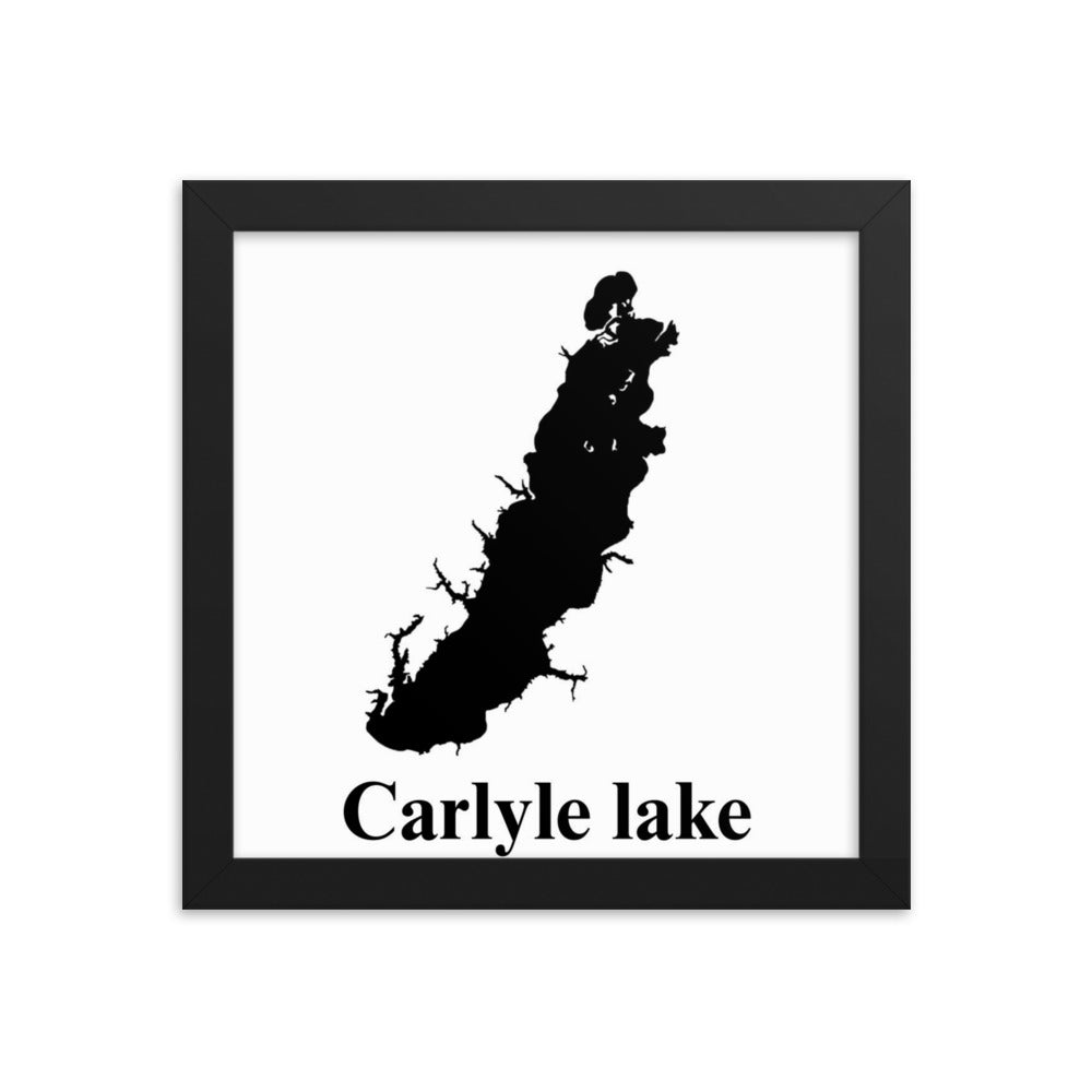Carlyle lake Framed poster