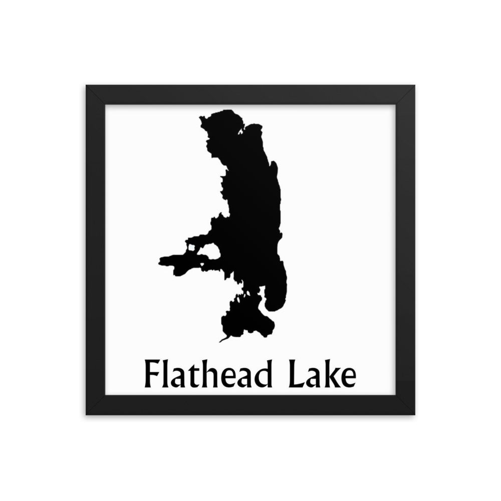 Flathead Lake Framed poster