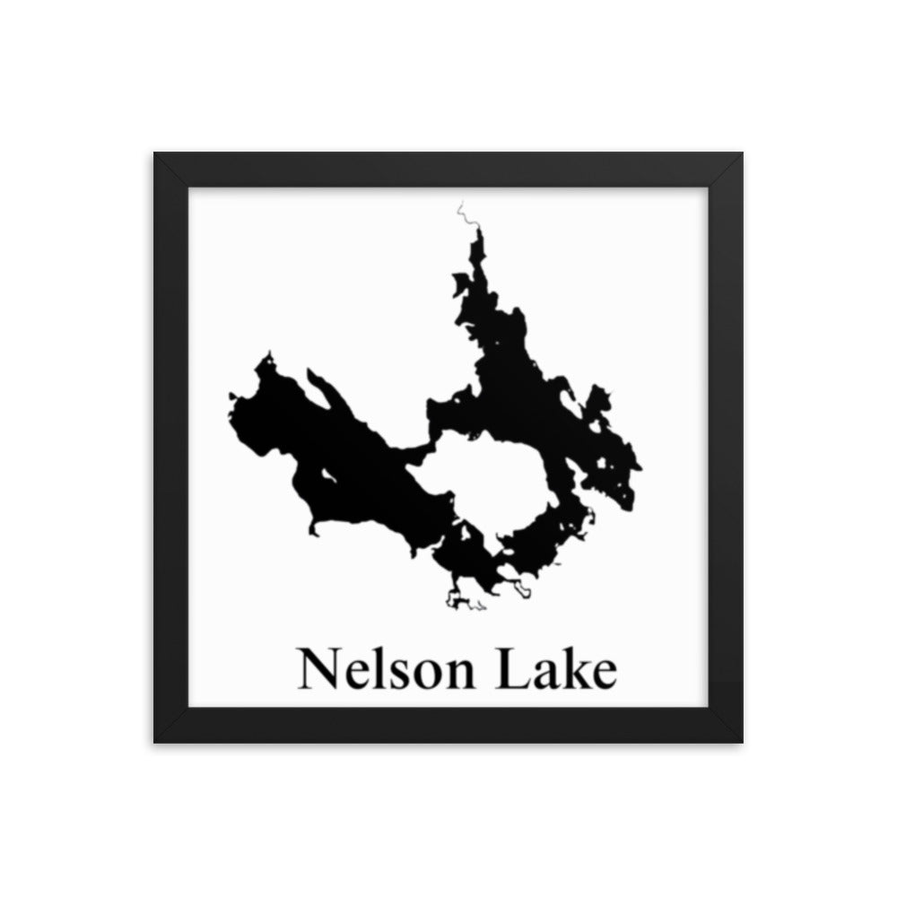 Nelson Lake Framed poster