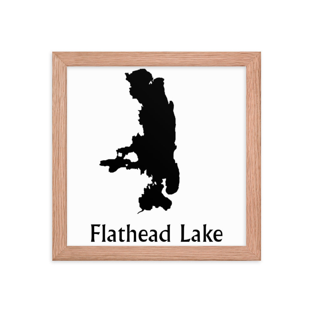 Flathead Lake Framed poster