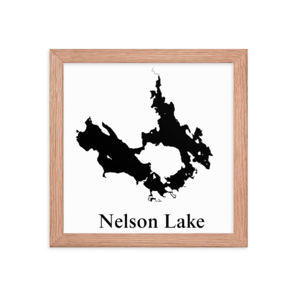 Nelson Lake Framed poster