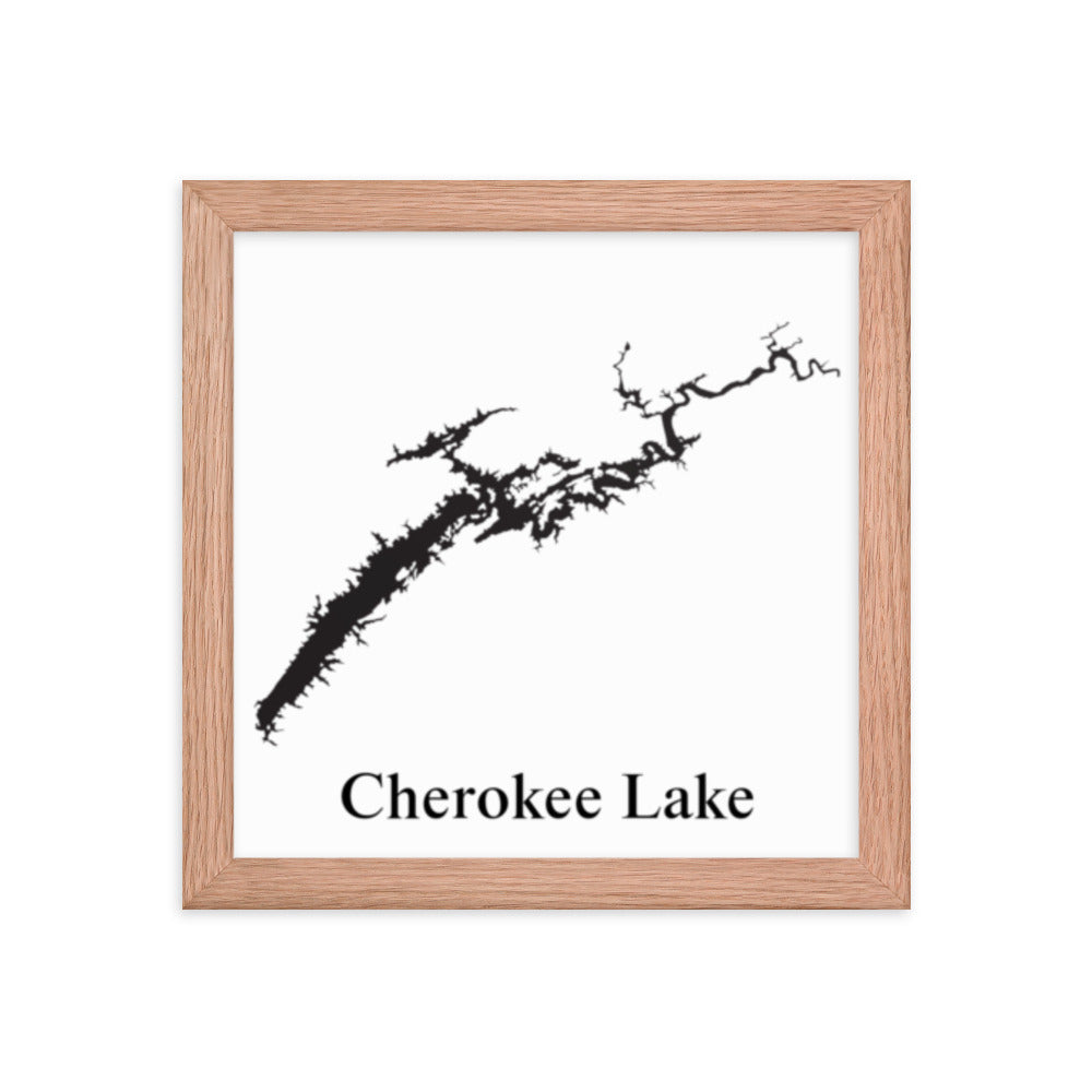 Cherokee Lake Framed poster