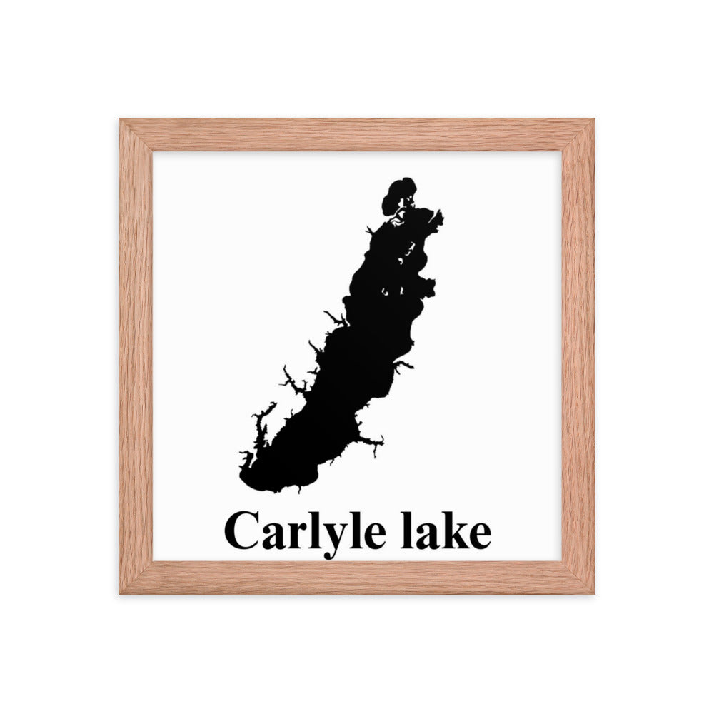 Carlyle lake Framed poster