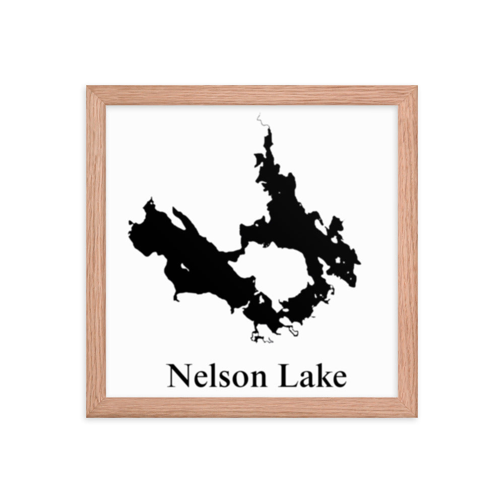 Nelson Lake Framed poster