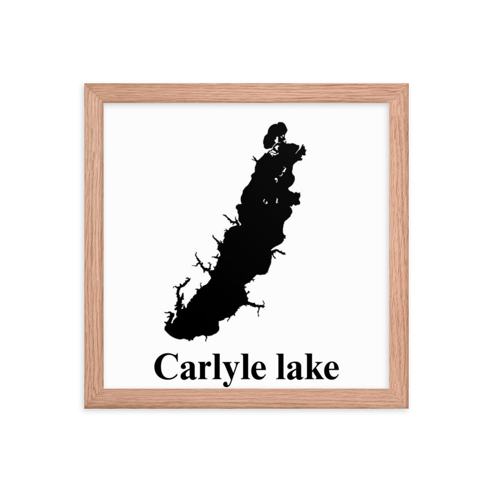 Carlyle lake Framed poster