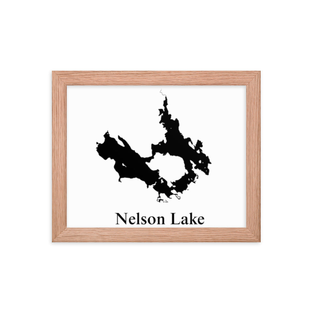 Nelson Lake Framed poster