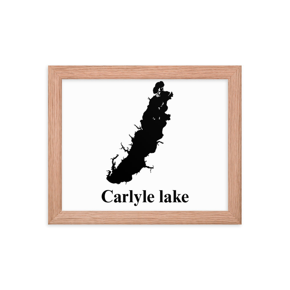 Carlyle lake Framed poster