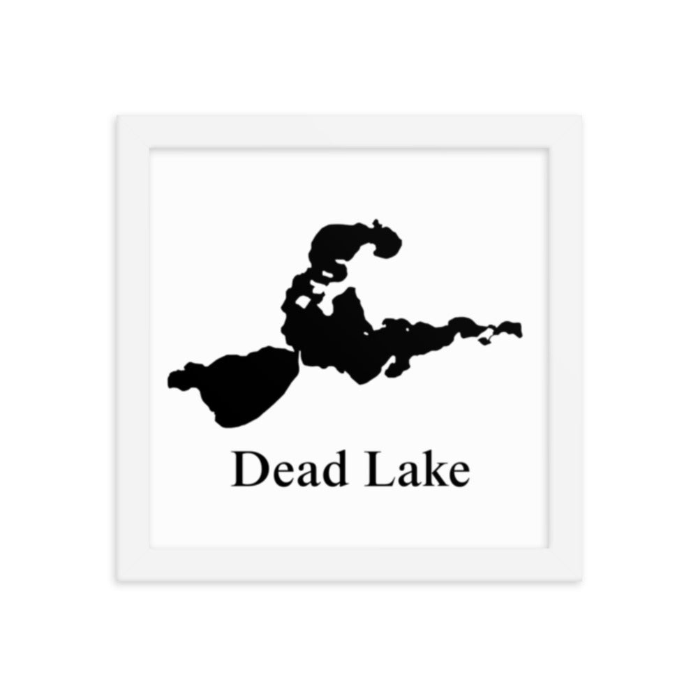 Dead Lake Framed poster