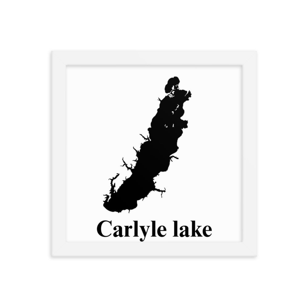 Carlyle lake Framed poster