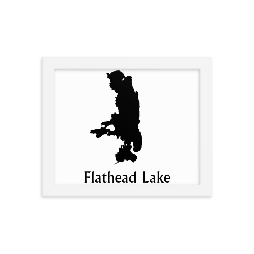 Flathead Lake Framed poster