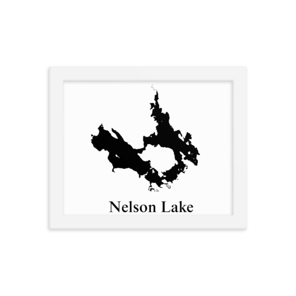 Nelson Lake Framed poster