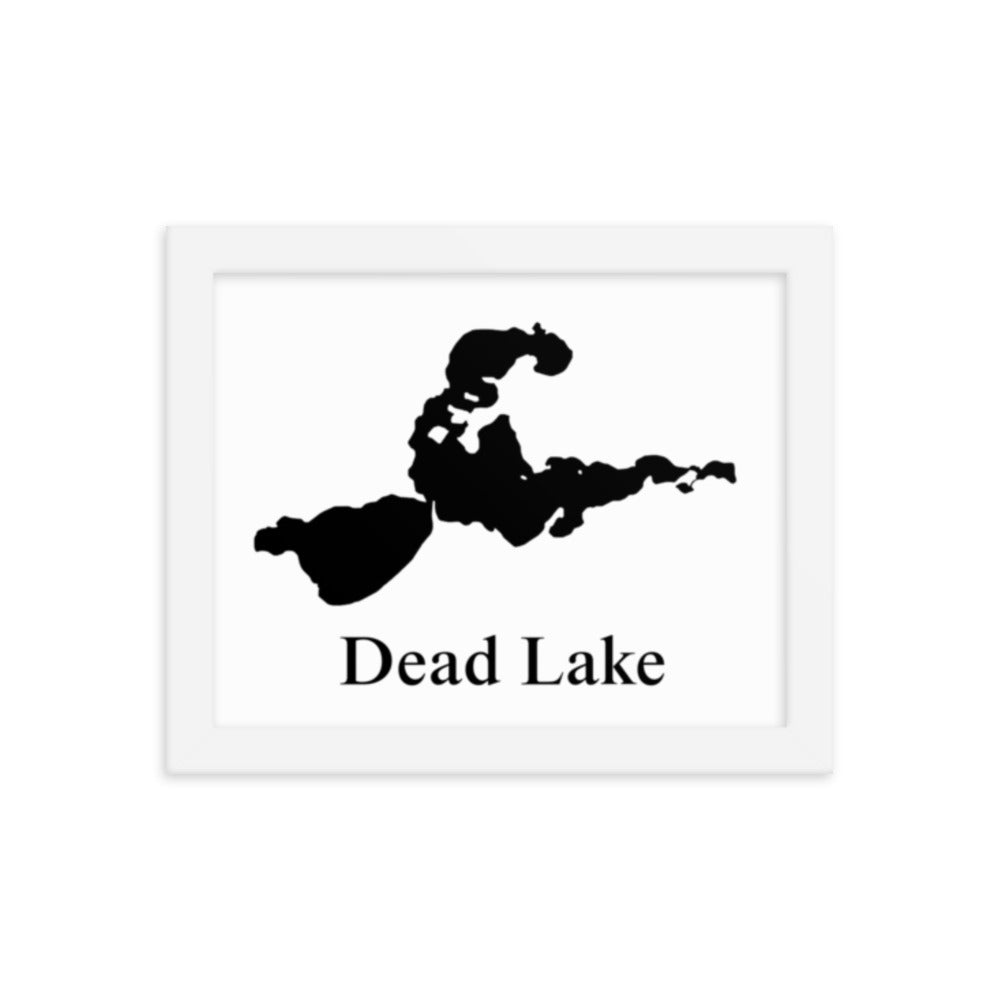 Dead Lake Framed poster