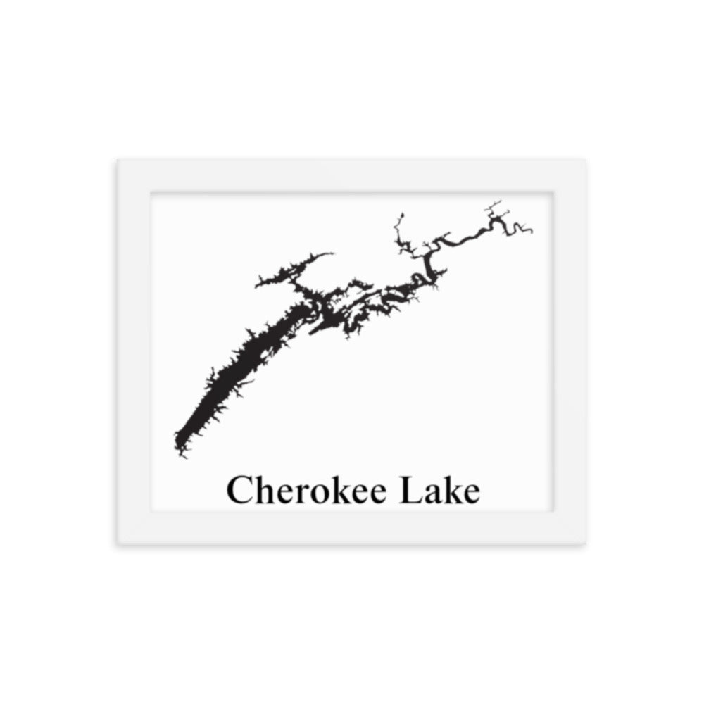 Cherokee Lake Framed poster
