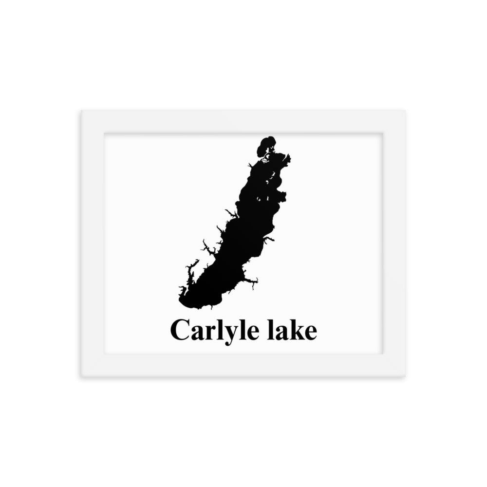 Carlyle lake Framed poster