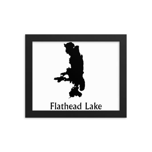 Flathead Lake Framed poster