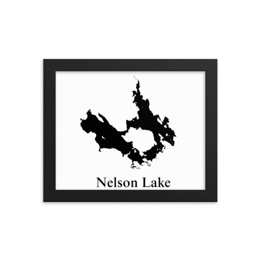 Nelson Lake Framed poster