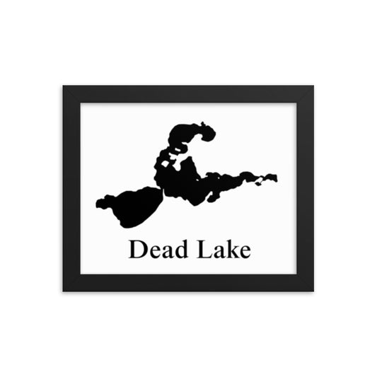 Dead Lake Framed poster