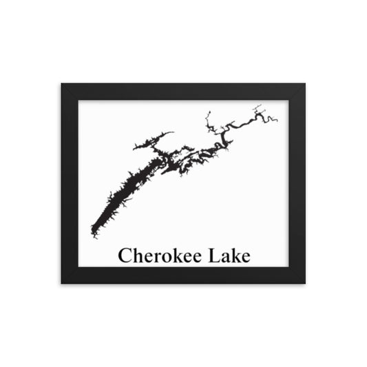 Cherokee Lake Framed poster