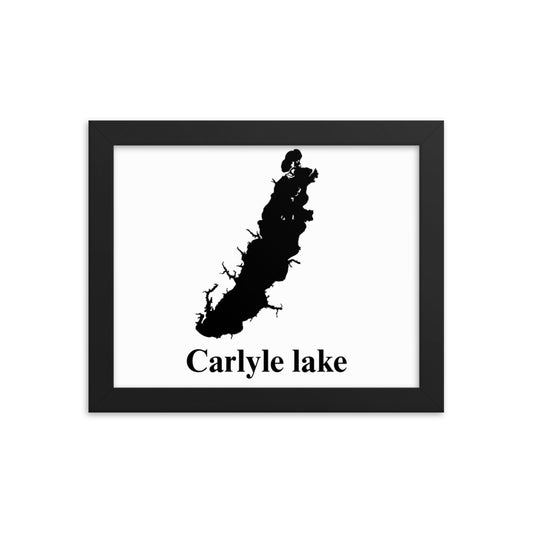 Carlyle lake Framed poster