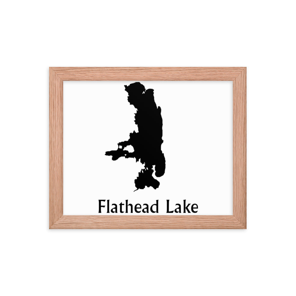 Flathead Lake Framed poster