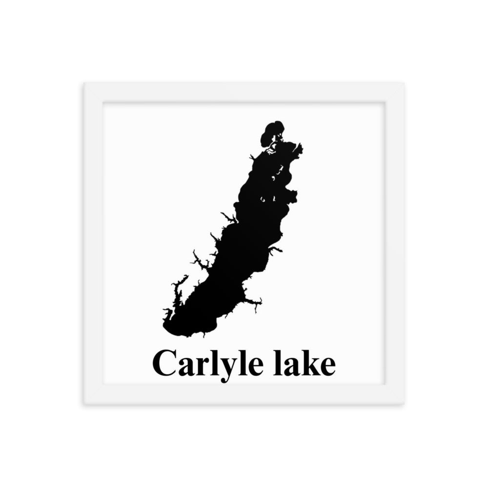 Carlyle lake Framed poster